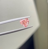 Doble Anillo de Joyería con Diamante Rosa Claro de 1.18CT, Corte Corazón Excelente, VVS-VS, Certificado IGI, Diamantes Creados en Laboratorio