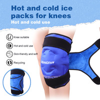 Compresse de gel réutilisable CE certifiée Classe I pour genou, chaud/froid, garantie 3 ans, soulagement ciblé des douleurs articulaires, des gonflements et des blessures