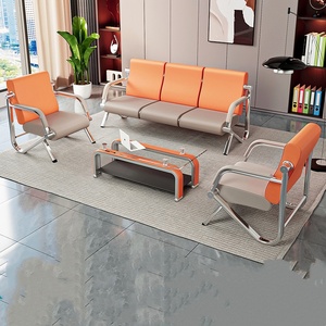 Bancas Modernas de Alta Calidad, Personalizadas, con Estructura Metálica Resistente y Tapicería de Cuero, para Salas de Espera en Aeropuertos, Oficinas, Salones de Visitantes - Product Image 2