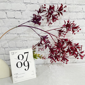 Usine de fleurs artificielles Meiyu Craft, fleurs de mimosa artificielles, fleurs en plastique mélangées, accessoires de photographie de mariage, décorations pour la maison - Product Image 3