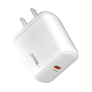 อะแดปเตอร์ชาร์จไฟแบบติดผนัง พอร์ต Type C รองรับ PD 20W USBC QC 3.0 ชาร์จเร็ว หัวปลั๊ก EU US สำหรับโทรศัพท์มือถือ ราคาโรงงาน - Product Image 2