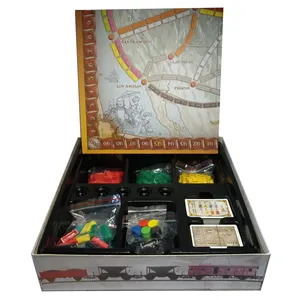 Jeu de société et coffret personnalisés de styles différents impression avec jeu de jetons de dés