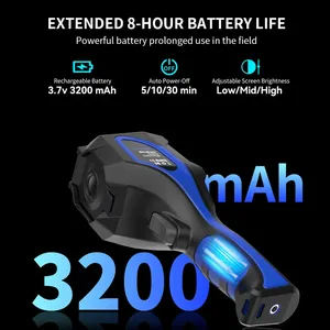 กล้องถ่ายภาพความร้อน HEDAO ความละเอียดอินฟราเรด 256x192 25Hz 40mK หน่วยความจำ 16GB หน้าจอ 2.0-3.9 นิ้ว -4 1022 สำหรับการบำรุงรักษา HVAC - Product Image 5