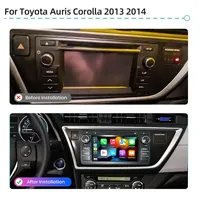 Reproductor Multimedia para Auto con Carplay de 7 Pulgadas, Radio Estéreo con Android 8 Núcleos para Toyota Auris Corolla 2013 2014