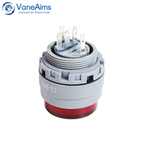 Interrupteur à bouton-poussoir miniature ultra-court de 22 mm VaneAims FXB-SPB1 IP65 Momentané/à verrouillage Rouge/Vert/Bleu/Jaune/Blanc