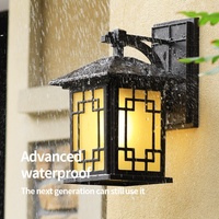 Applique murale à LED d'extérieur moderne ultra-lumineuse grande base en aluminium de conception simple étanche pour balcon terrasse décor à énergie solaire