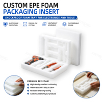 Doublure d'emballage en mousse EPE personnalisée, insert antichoc en mousse EPE pour articles fragiles, transport sécurisé, emballage