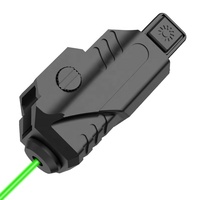 Faisceaux de lumière laser vert magnétique à grossissement optique 2x rechargeable OEM à profil bas Lumière laser verte tactique