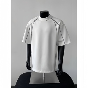 <span class=keywords><strong>T</strong></span>-<span class=keywords><strong>shirt</strong></span> à manches courtes 100 % coton, coupe américaine, style streetwear décontracté, épaules dénudées, raglan, coloré, à volants, motif personnalisé - Product Image 2