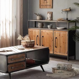 <span class=keywords><strong>Cajonera</strong></span> retro americana Gabinete de madera maciza para hacer casillero de sala de estar de estilo antiguo - Product Image 2