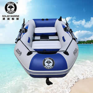 Солнечная лодка, 3 человека, фанерный деревянный пол, 230 см, 2,3 м, 7,5 футов, рыболовная лодка с подвесным кронштейном и веслами, аксессуары - Product Image 2