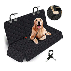 Moustiquaire pour chien de voyage, accessoire de lit de grande qualité, housse pour le siège arrière, lavable et imperméable, motif chat - Product Image 1