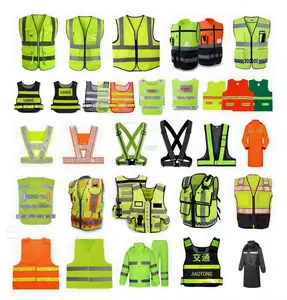 Hi Vis Vest Workwear Construction Clothing Safety Reflective Vest For Men
