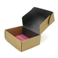 Boîte en carton ondulé kraft brun personnalisée, imprimée UV double face, écologique, pour l'emballage et l'expédition de vêtements