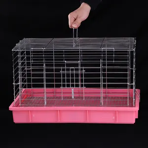 Wholesale TU6 pet small animal cage galvanized welded rabbit farming cage indoor breeding big puppy guinea pig rabbit cage