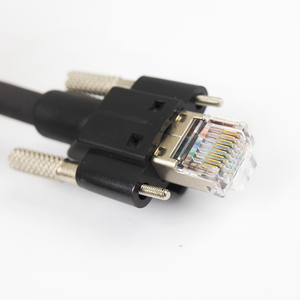 1m gige CCD công nghiệp cáp Ethernet Cat6 Mạng S/FTP RJ45 8p với khóa vít gige cáp thông tin liên lạc pa6.6 CE chứng nhận - Product Image 5