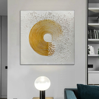 Original 100% illustration faite à la main photo haut de gamme mur art toile or texture grand abstrait 3d mur pierre peinture fait maison