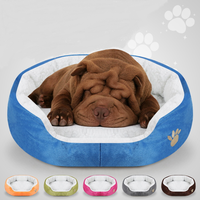 Coussin pour animaux de compagnie en peluche chaude, vente en gros d'usine, lit doux pour chiens et chats