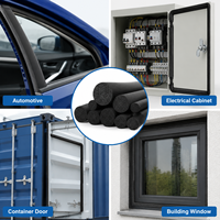 Bande d'étanchéité en mousse de caoutchouc EPDM multi-formes, profil rond, en D, carré, extrusion personnalisée, joint d'étanchéité contre les intempéries
