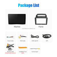 Aijia Voiture portable pour lecteur DVD Android 10 Autoradio avec système de navigation GPS Stéréo pour Carnival VQ 2006-2014