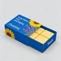 Cajas de Papel Blanco para Jabón con Diseño Personalizado de Impresión Digital, Precios Bajos, para Barras de Jabón, Venta al por Mayor