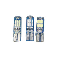 Lumière de dôme LED modifiée pour voitures VW T10 4014 15SMD Silicone Highlight Large Indicateur Plaque d'immatriculation Lampe pour éclairage intérieur de lecture