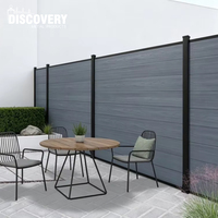 Offre Spéciale : Panneaux de Clôture de Jardin en Composite WPC Coextrudé avec Cadre en Aluminium pour l'Extérieur et la Protection de l'Intimité
