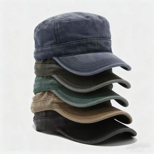 Không xây dựng cổ điển phẳng hàng đầu rửa bông Sun <span class=keywords><strong>hat</strong></span> Nam Nữ <span class=keywords><strong>Cadet</strong></span> Mũ bóng chày thể thao ngoài trời phong cách thể thao kim loại trở lại - Product Image 2