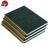 Carnet à spirale double personnalisé, couverture rigide, planificateur de luxe à spirale métallique, certifié FSC EN71, cadeau promotionnel