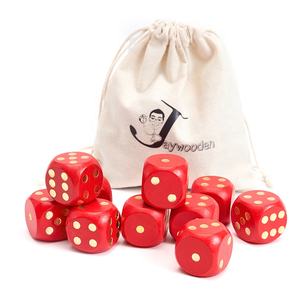 <strong>Personalised</strong> Luxury Wooden Dice <strong>Set</strong> 10pcs Handmade Mixed Polyhedral Cubes (D4 D8 D10 D20) with Bag for DND Custom DIY Game Dice - Product Image 4