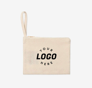 Bolsa de Cosméticos de Algodón Resistente con Cierre, Logotipo Personalizado, Pedidos al por Mayor para Regalos Promocionales, Empaquetado Minorista y Publicidad de Marca - Product Image 1