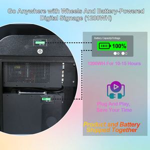 Panel Publicitario Portátil de 43 Pulgadas con Soporte de Pie para Exteriores, Tótem con Batería Inteligente, Señalización Digital LCD, Kiosco Digital - Product Image 5