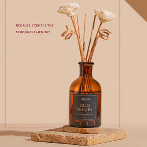 Hotel Home Fragrance Luxury Glass Eco-Friendly Fireless <b>Essential</b> <b>Oil</b> Reed <b>Diffuser</b> Set with Long Lasting Aroma for Home Use - Product Image 1