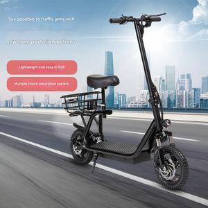 Mini <span class=keywords><strong>Scooter</strong></span> Ispirato a Harley per Adulti - Monopattino Pieghevole da 8 Pollici con Cestino per la Spesa e la Consegna di Cibo - Product Image 3