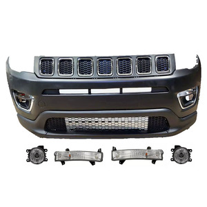 Ensemble de pare-chocs avant de voiture de haute qualité, pièces d'origine, kits de carrosserie pour <span class=keywords><strong>Jeep</strong></span> <span class=keywords><strong>Compass</strong></span> 2017 2018 2019 <span class=keywords><strong>2020</strong></span> - Product Image 1