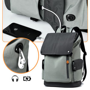 High Quality Custom Men's Travel Laptop <b>Backpack</b> for College School Zipper Polyester Internal Frame Fashionable Style-Wholesale - Product Image 5