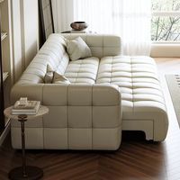 Canapé en Cuir Électrique pour Salon – Simple et Moderne, avec Fonctions Réglables et Extensibles, Canapé Multifonctionnel