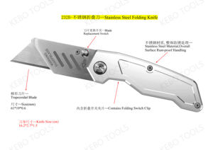 Hàng Ngày Mang Theo Nhiệm Vụ Nặng Nề Ergonomic Bán Buôn Tốt Nhất Tự Động Tùy Chỉnh Cố Định Lưỡi Có Thể Thu Vào Tiện Ích Dao Với Dao Cạo Sắc Nét Dài - Product Image 2