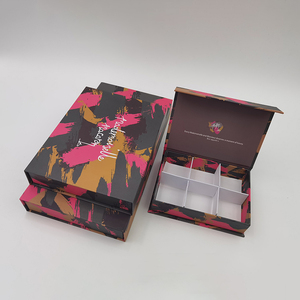 Gift Box With Foam Custom Cardboard Magnetic Lapel Pin Gift Box With Foam