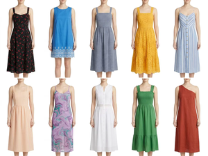 Vestidos de Verano Ajustados con Tirantes Finos, Surtido Aleatorio de Tallas Variadas, Paquete Mixto, Venta al por Mayor Pequeña, Envío Consolidado - Product Image 1