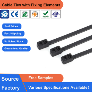 Abraçadeiras de Nylon 66 Autotravantes de Duplo Laço 4.8*200mm X32 com Classificação de Resistência ao Fogo 94V-2 Certificadas CE - Temperatura de Trabalho de -40~+120°C - Product Image 2
