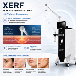 เครื่องยกกระชับใบหน้าแบบไม่ต้องผ่าตัด XERF ความถี่คู่ 6.78MHz + 2MHz สำหรับฟื้นฟูผิว ใช้ในร้านเสริมสวย - Product Image 6