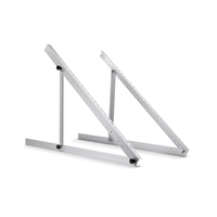 Supports de montage de panneaux solaires Rackmodo en aluminium et acier inoxydable, inclinaison réglable, angle personnalisable, argent, noir, rapide