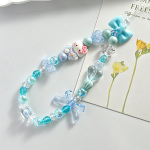 Cute Melody <span class=keywords><strong>mi</strong></span> Cinnamorol acrílico llavero mano cadena teléfono Correa moda joyería accesorio - Product Image 4
