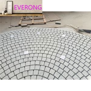 Adoquín de Granito Natural Gris G603 EV STONE, Patrón Circular de 4.4m, Cubo Redondo, Pavimento Duradero, Adoquín para Patio - Product Image 5
