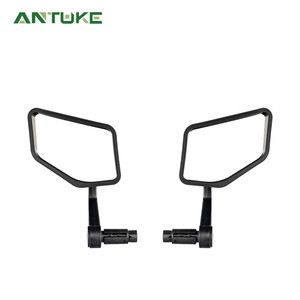 Antuke Espejo retrovisor para bicicleta, acero inoxidable, soporte plegable para manillar, par reflectante ajustable, 2011 - Product Image 1