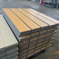 Panneaux de revêtement sans joint à installation facile pour murs intérieurs et extérieurs, panneau mural en tissu SPC, placage bois