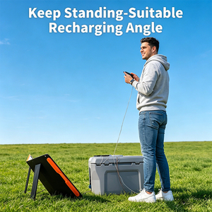Lightweight 100W <b>Solar</b> <b>Panel</b> Folding Pack Waterproof Foldable <b>Solar</b> Charger for Outdoor Camping Mobile Power Station Charging - Product Image 3