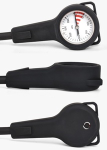 Manomètre de pression submersible SPG 350BAR, manomètre à console unique avec tuyau haute pression lumineux pour bouteille de plongée - Product Image 6