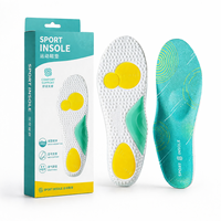Semelles intérieures personnalisées en PU absorbant les chocs pour athlètes, confortables pour les chaussures de sport, semelles intérieures en gel ajustables pour hommes et femmes